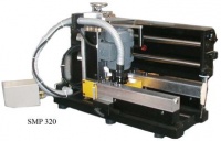 SMP 320 Электрический плоскошлифовальный (зачистной) станок с пневматическими прижимами для снятия грата со сварного шва ленточной пилы сваренной в кольцо
